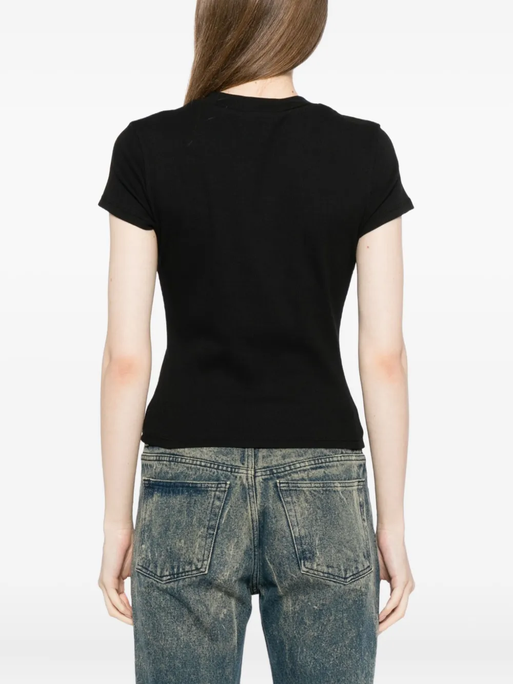 Reformation Lindie T-shirt Zwart