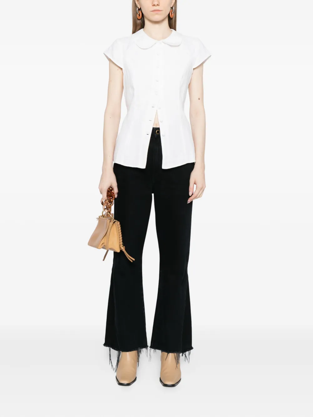 Reformation Molly blouse - Wit