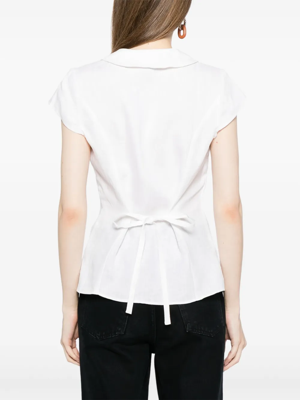 Reformation Molly blouse Wit