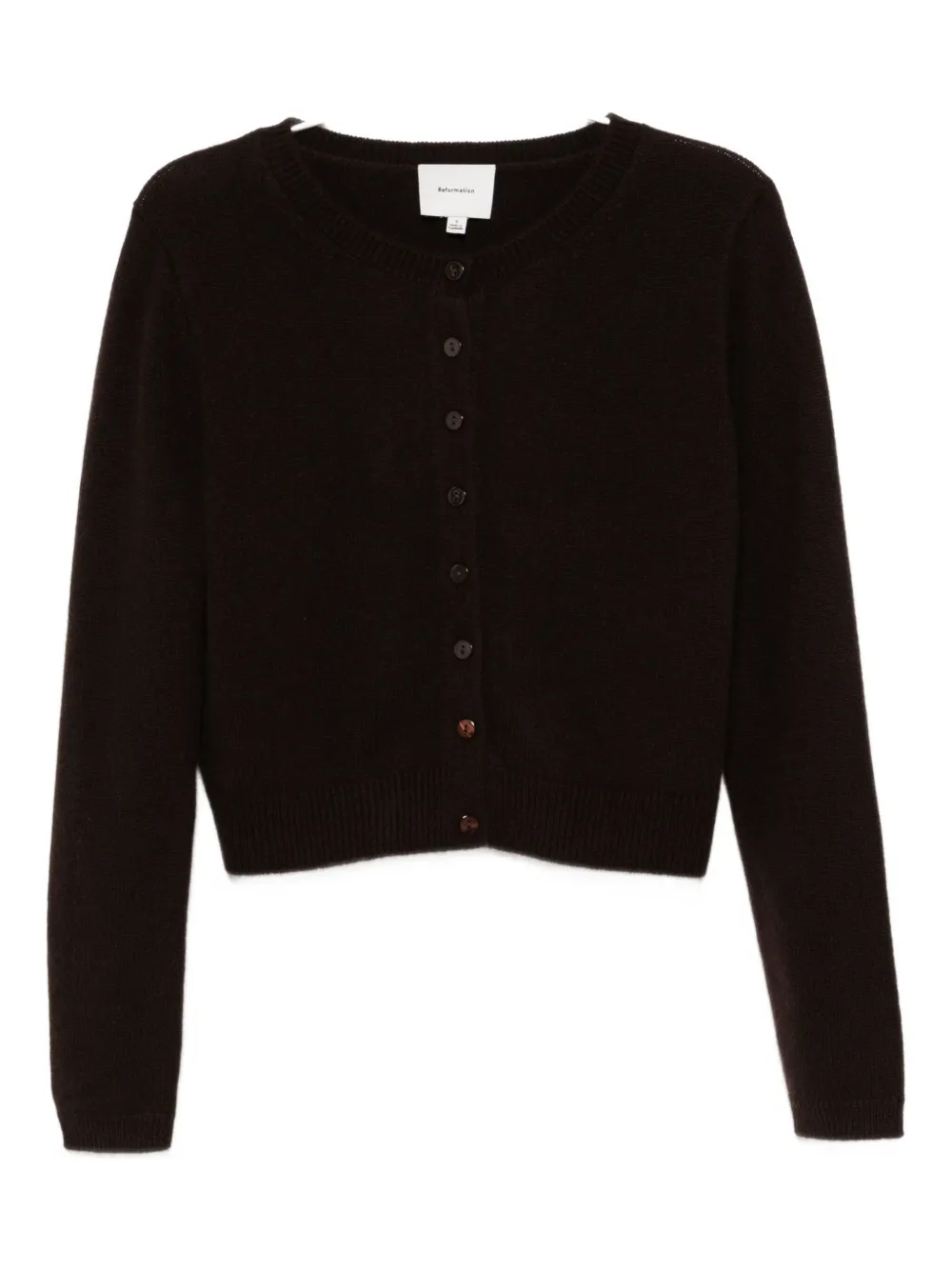 Reformation Clara Cardigan In Black