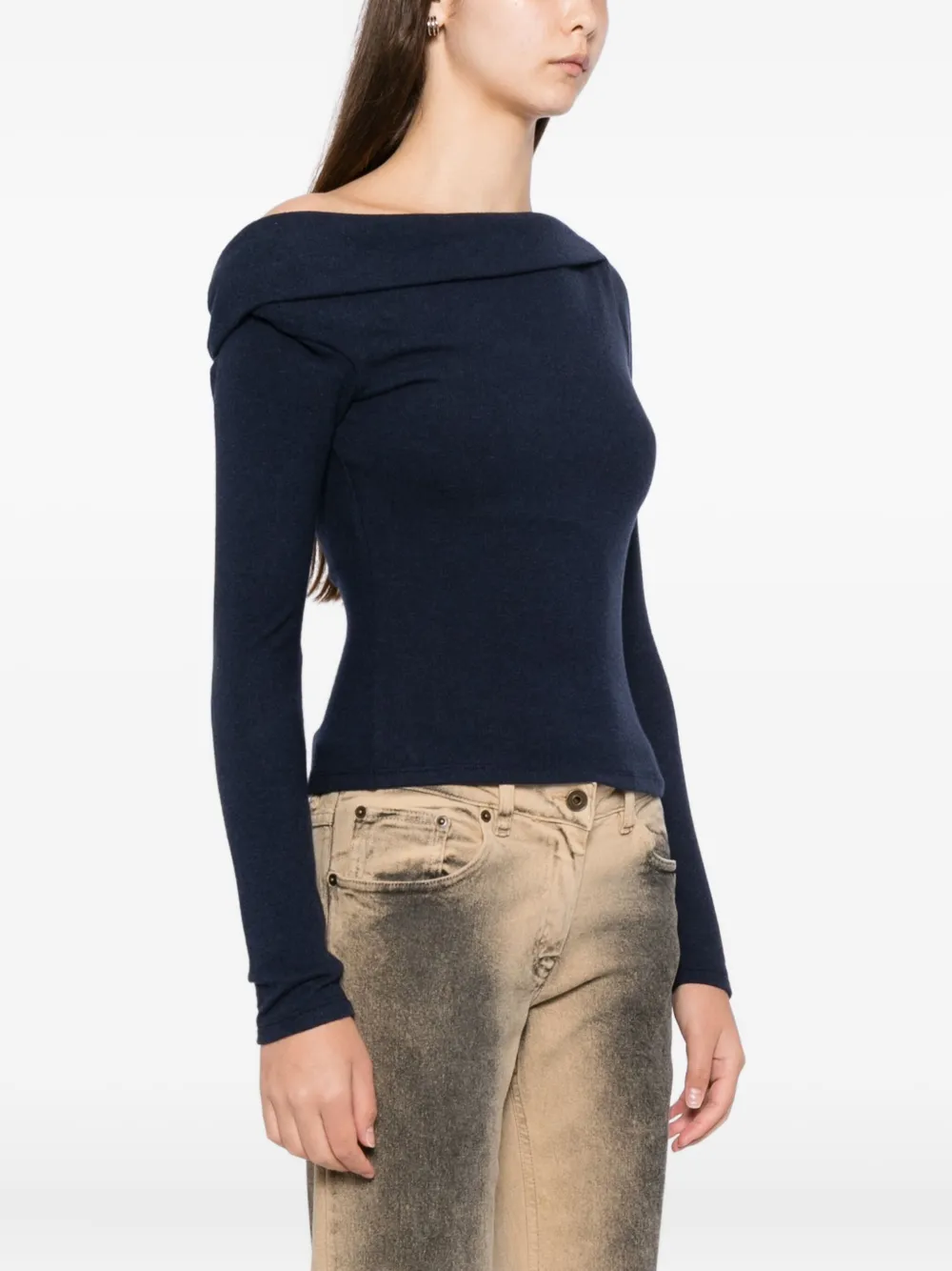 Reformation Ello top Blauw