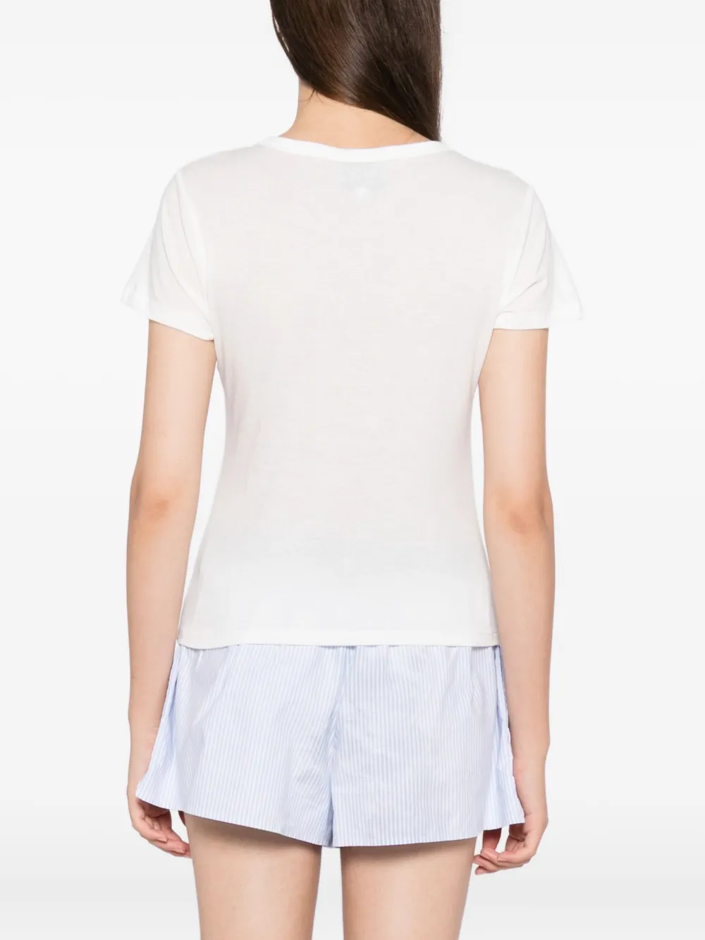 Reformation Max Slim T-shirt In White