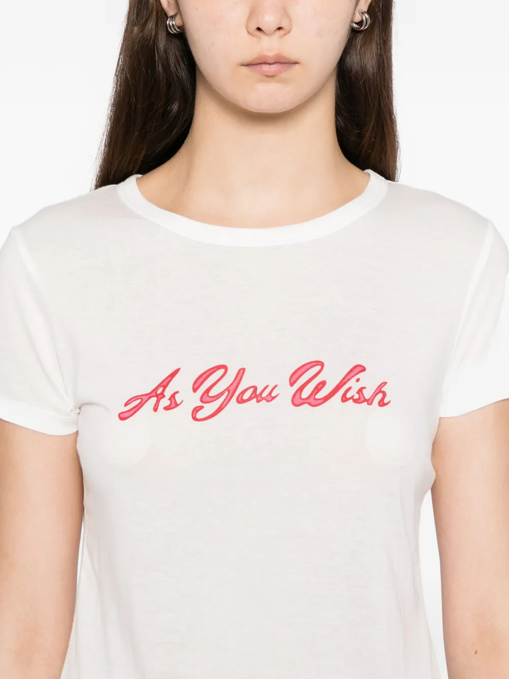 Reformation Max Slim T-shirt In White
