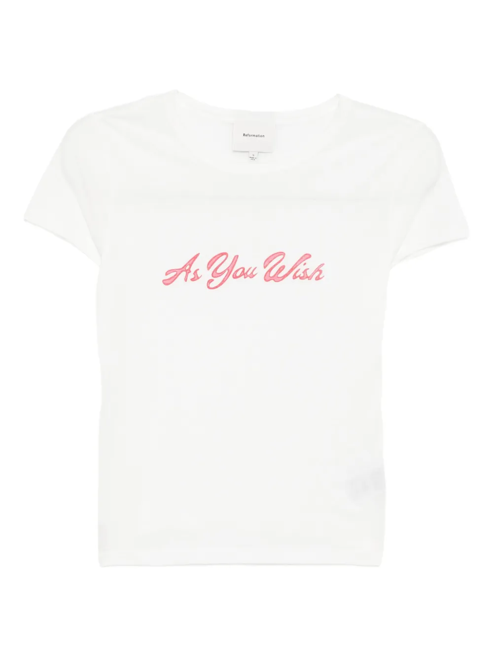 Reformation Max Slim T-shirt - Bianco