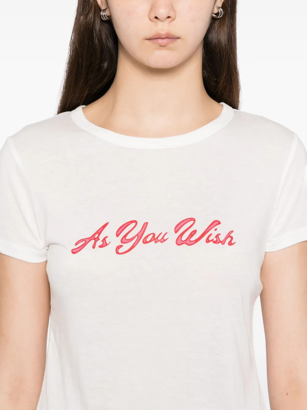 Reformation Max slim-fit T-shirt Wit