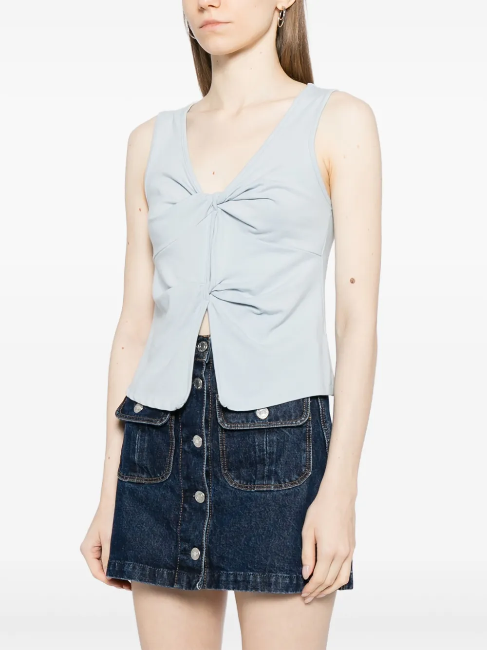  Reformation Tefi Knit Top - Blue 