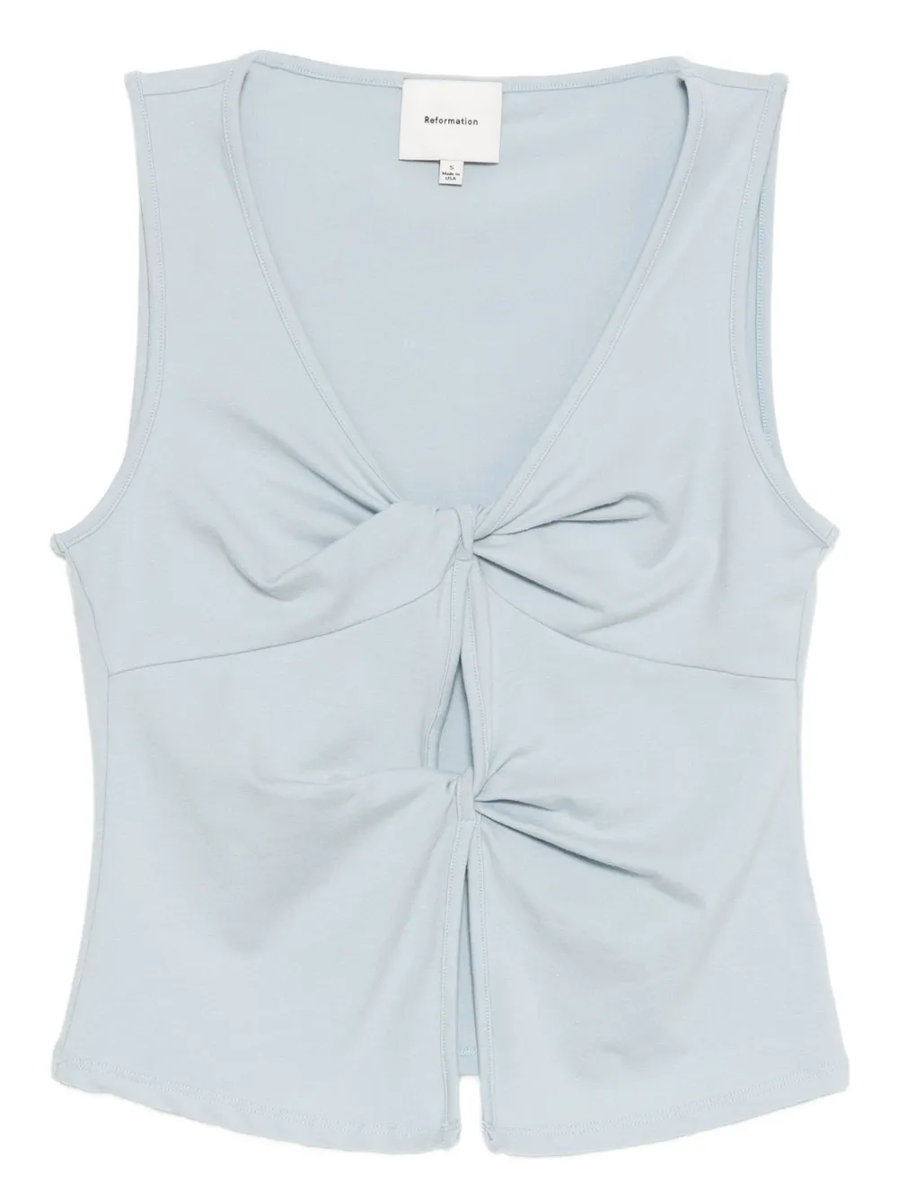 Reformation top tejido Tefi | azul | Image 1
