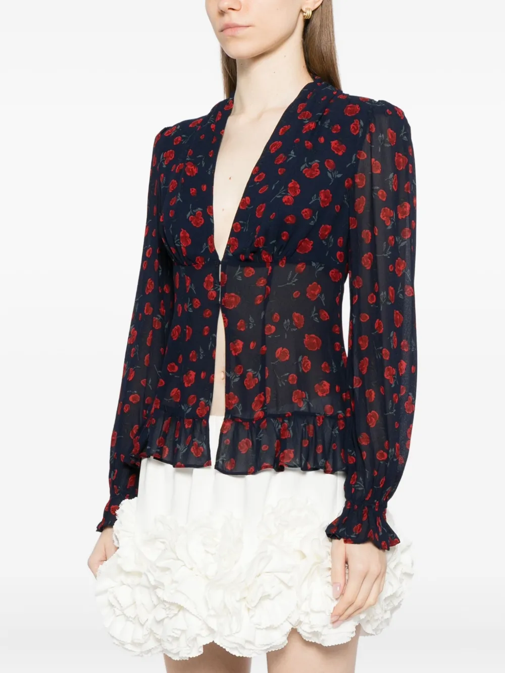 Reformation Mads oversized top Blauw