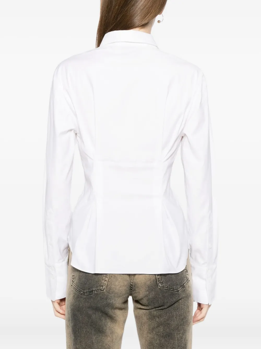 Reformation Becker Shirt In White