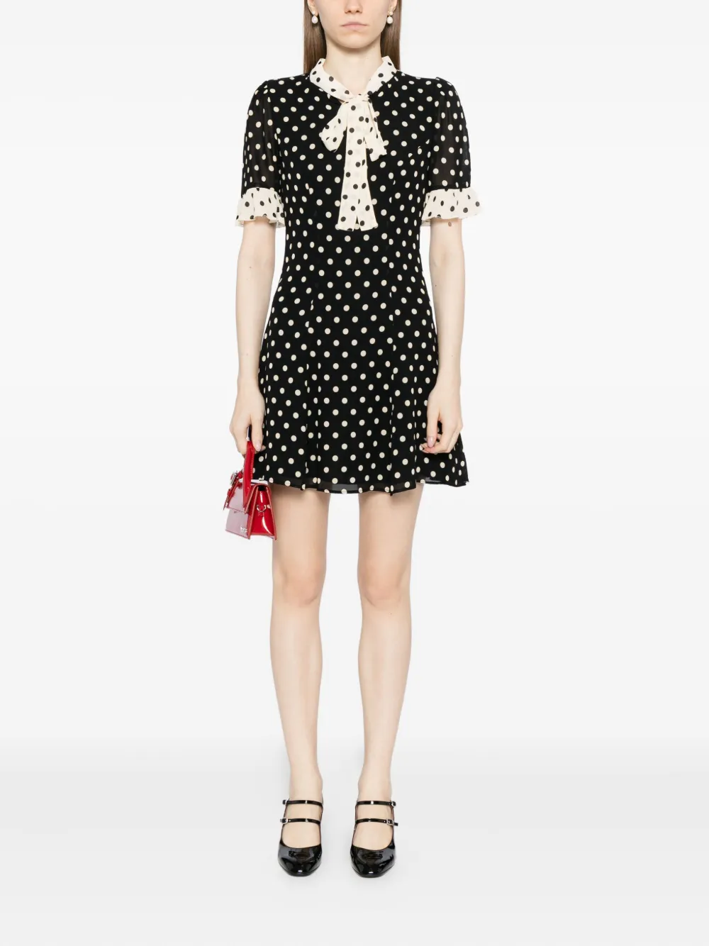 Reformation Whimsical jurk - Zwart