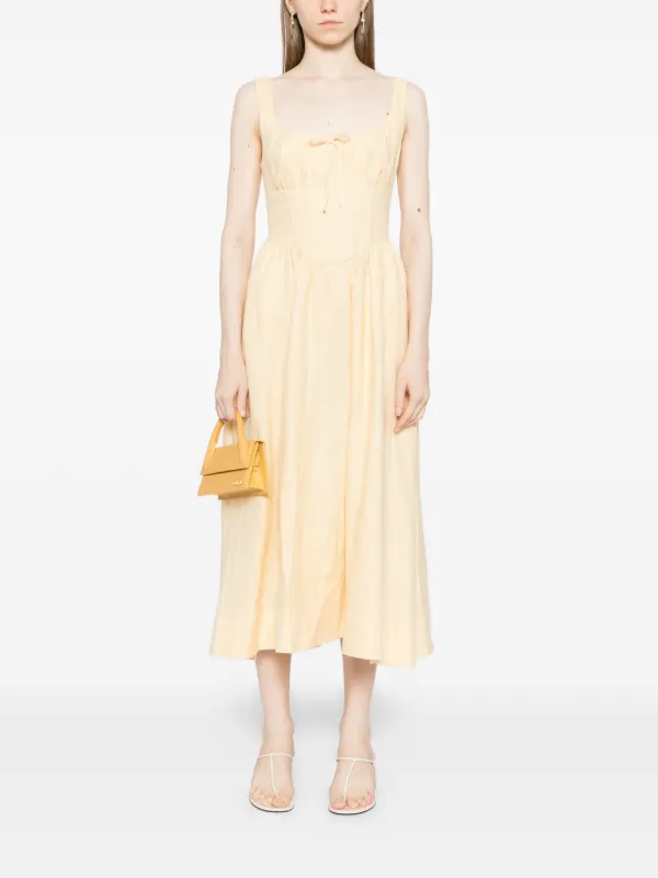 Reformation Balia Dress | Yellow | FARFETCH Reformation Balia Dress | Yellow | FARFETCH