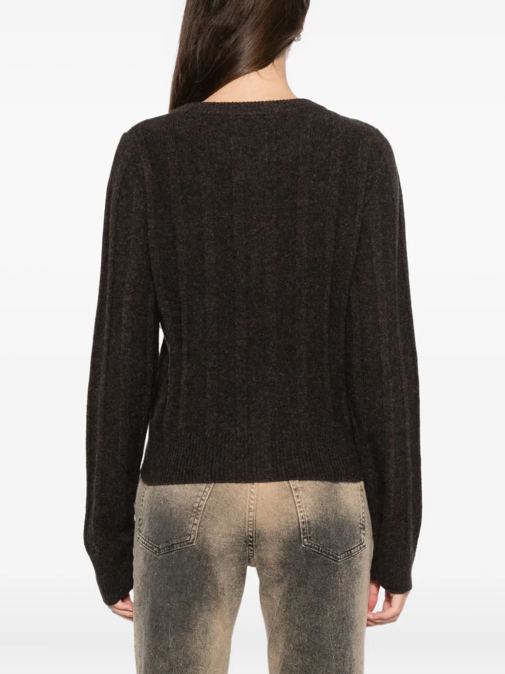 Reformation Hannah Cardigan In Brown
