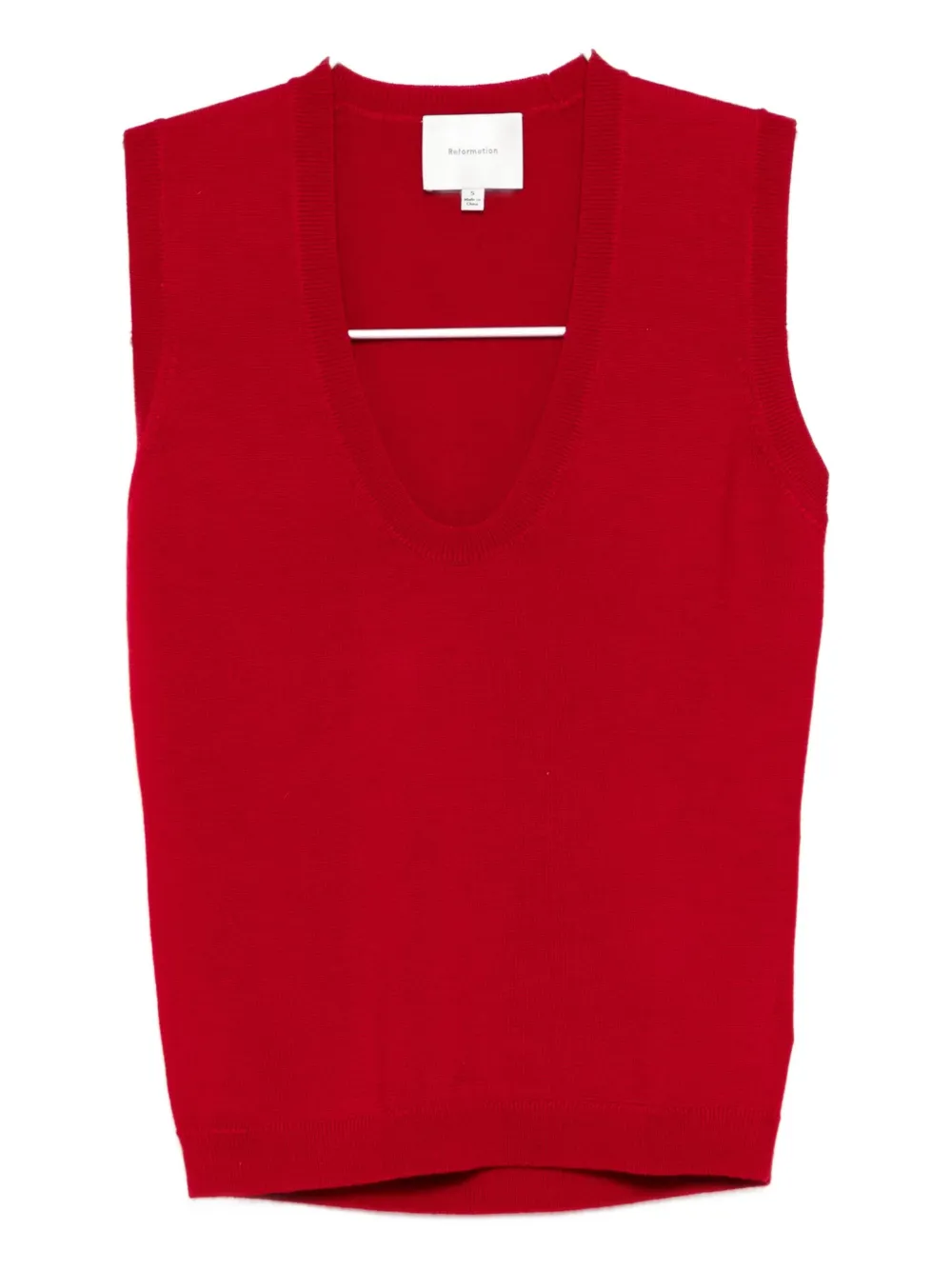 Reformation Marta Vest In Red