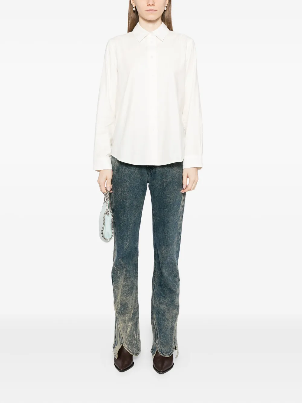 Reformation Alfie blouse - Beige