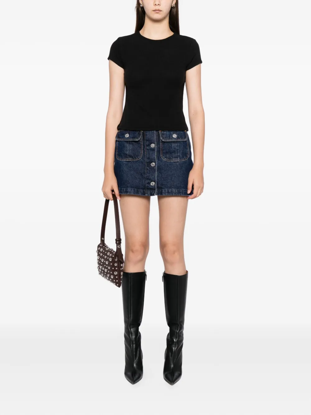 Reformation Olive top - Zwart