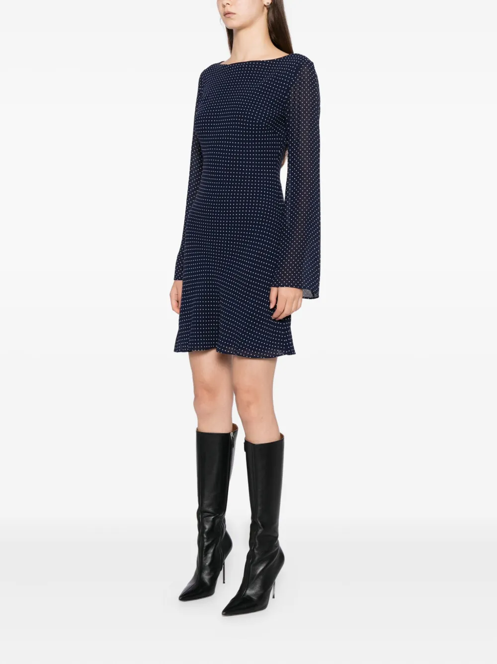 Reformation Esra Mini Dress In Blue