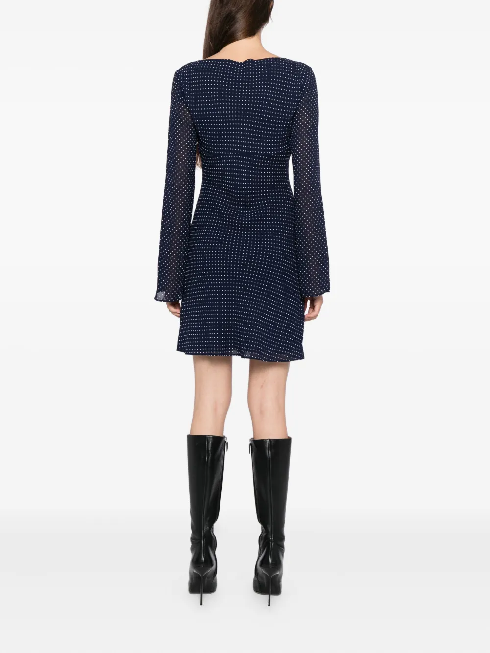 Reformation Esra Mini Dress In Blue