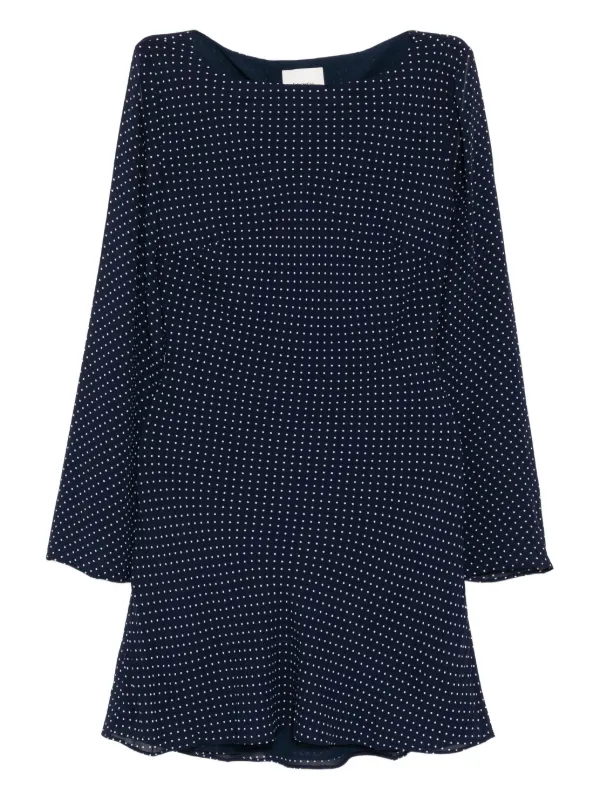 knee length dresses for ladies REFORMATION Polka Dot Dress main image 0