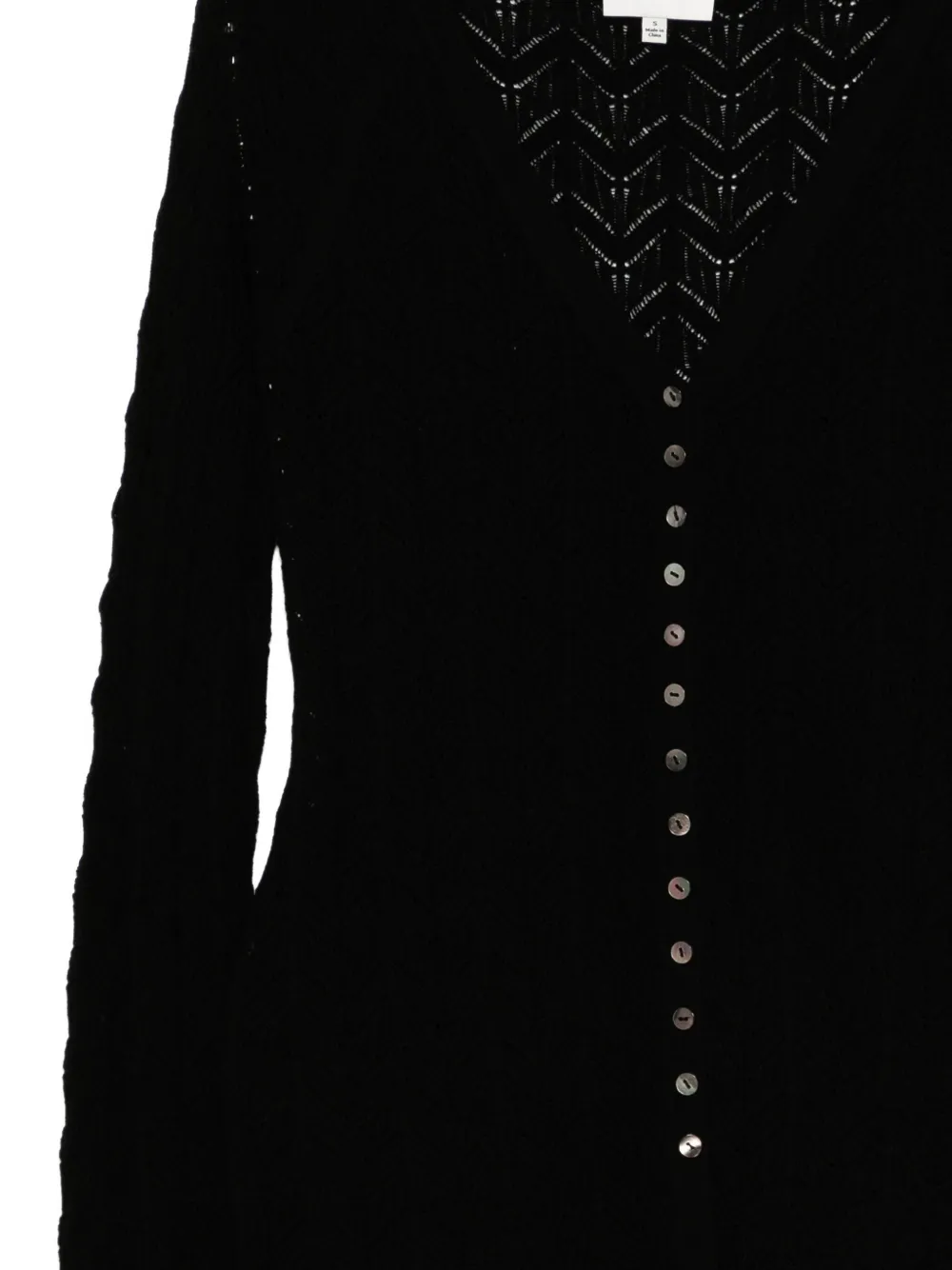 Reformation Sutton Cardigan In Black