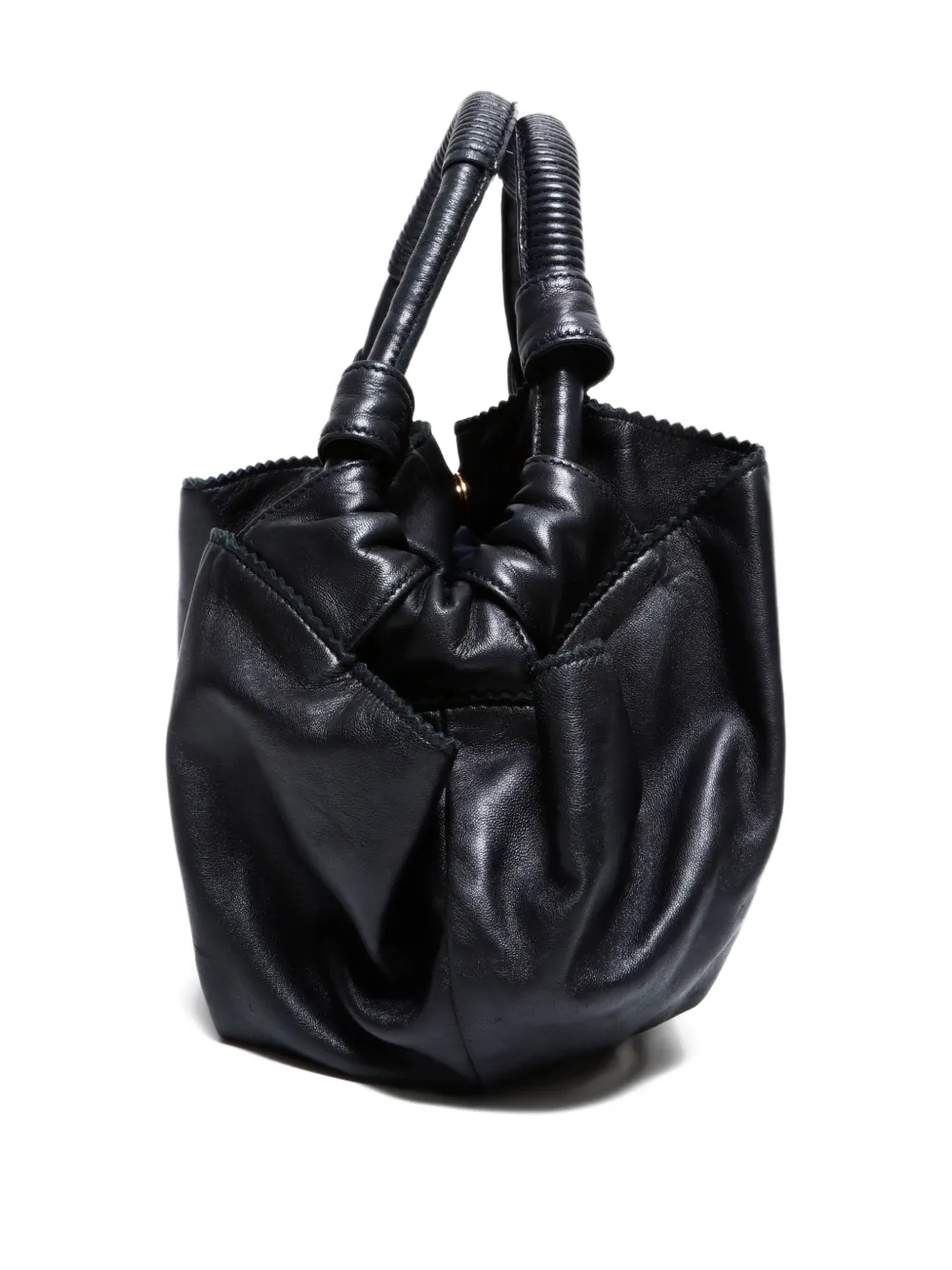Pre-owned Loewe 1990s-2010s Leather Tote Bag In Black