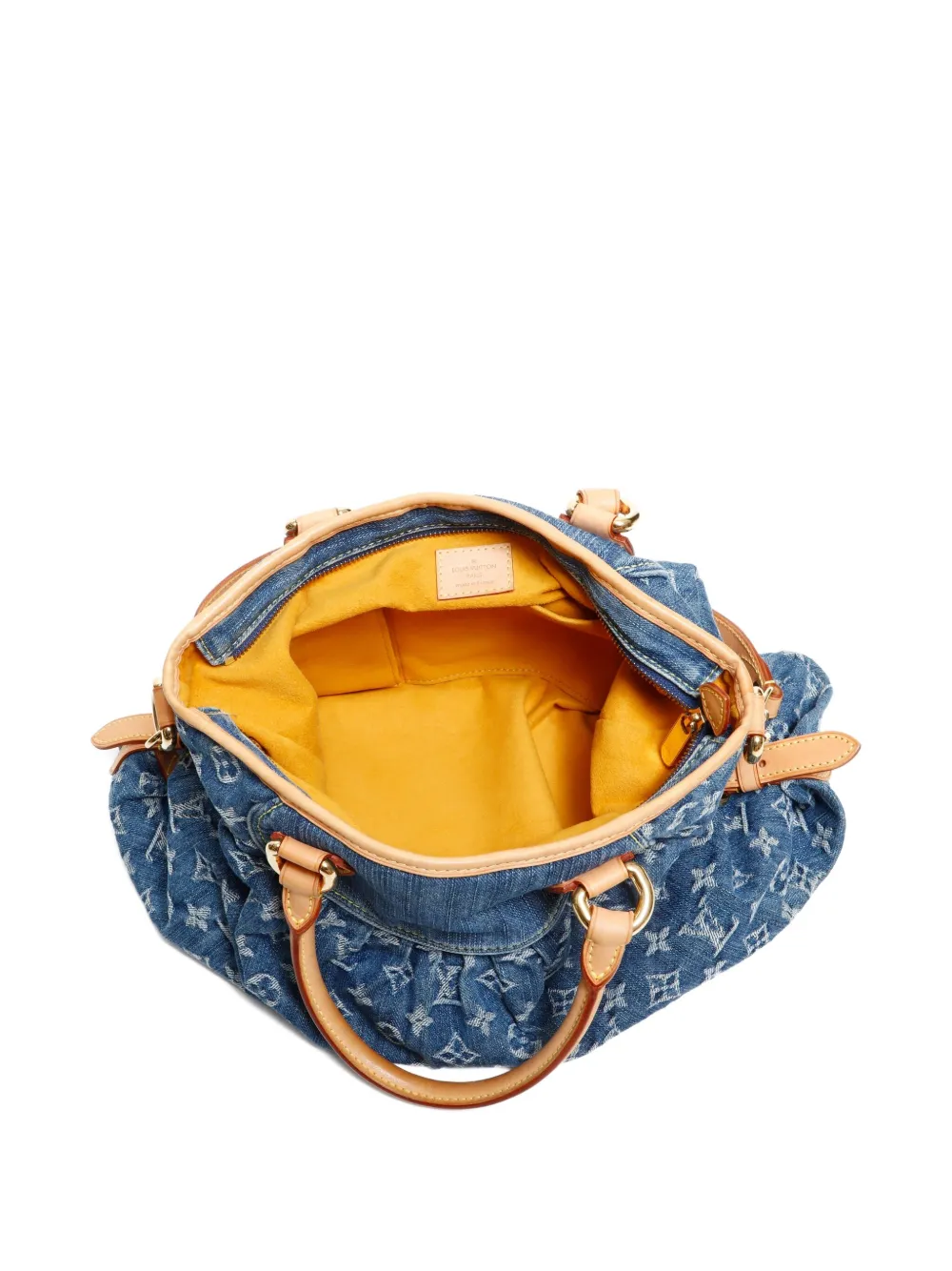 Pre-owned Louis Vuitton 2007 Neo Cabby Mm Handbag In Blue