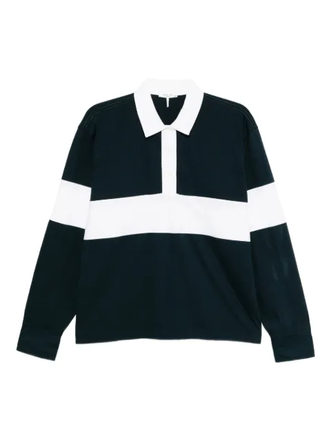 rag & bone striped collared polo top
