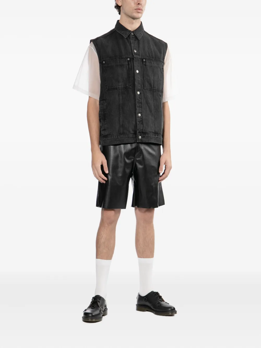 izzue logo-embroidered denim jacket | Denim Jackets | Image 2