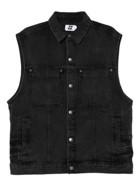 izzue logo-embroidered denim jacket