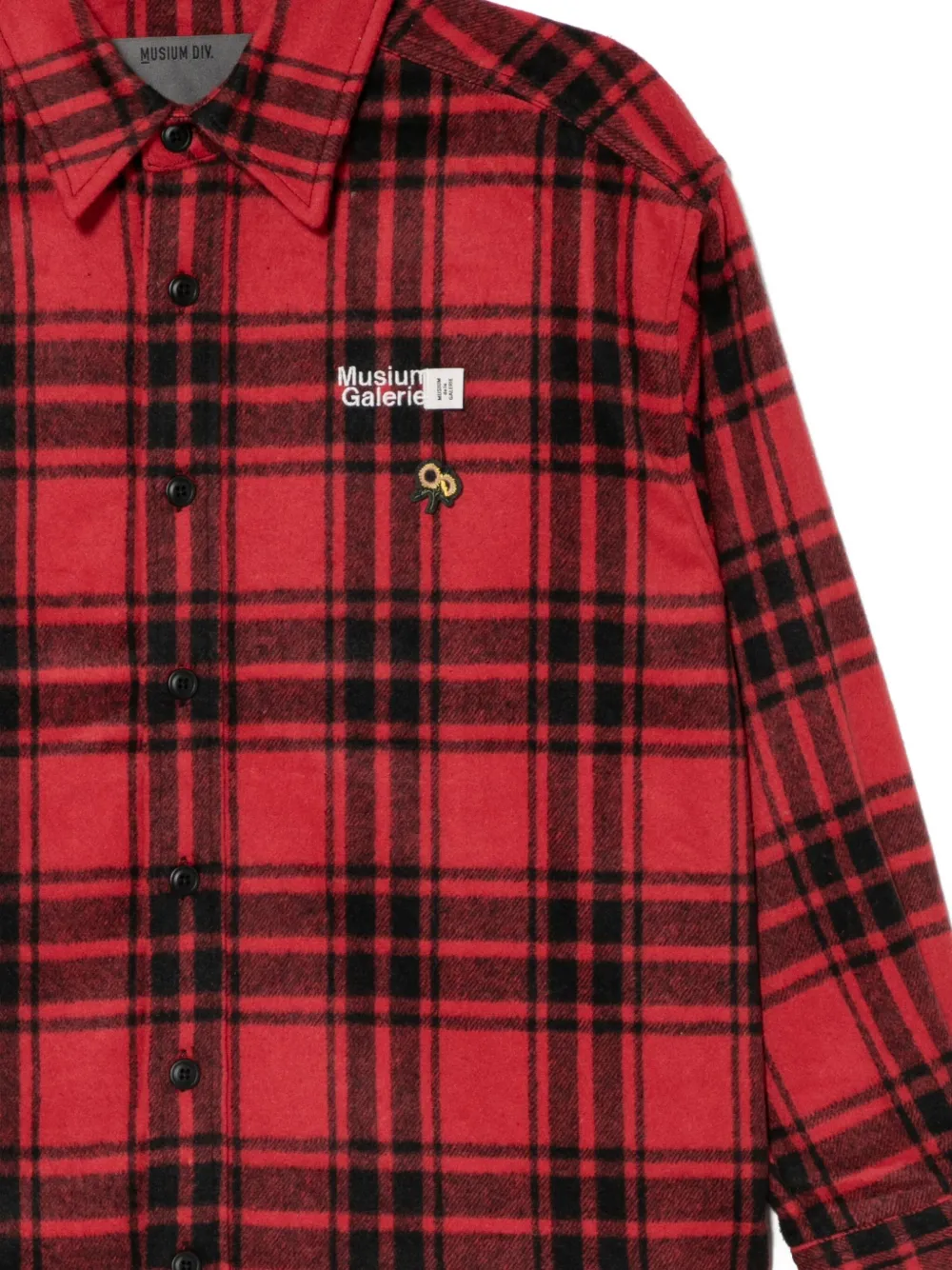 Musium Div. Geruit overhemd Rood