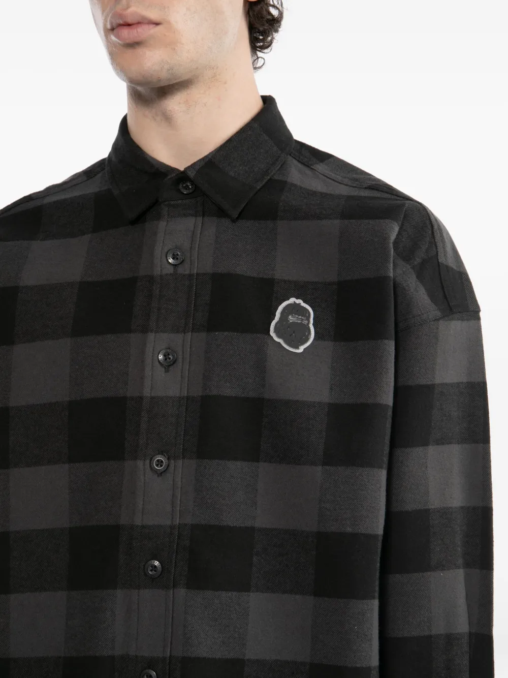 Fingercroxx Checked C In Black