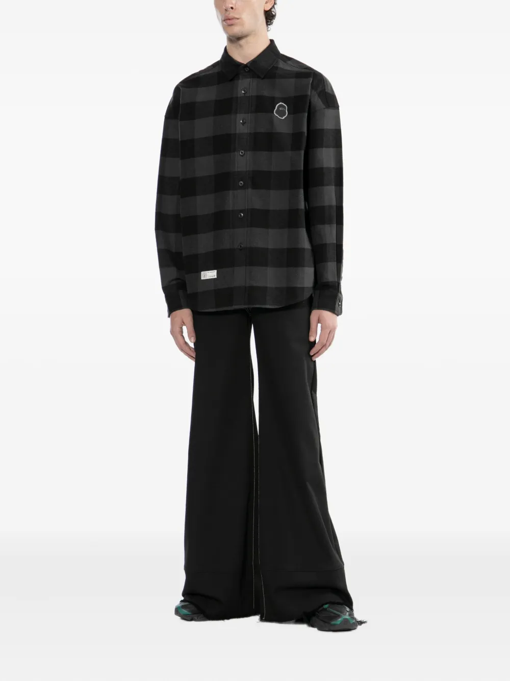 Fingercroxx Checked C In Black