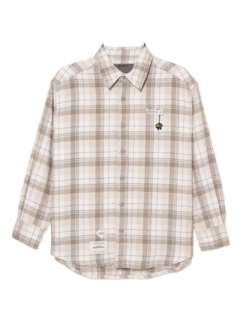Musium Div. checked shirt jacket