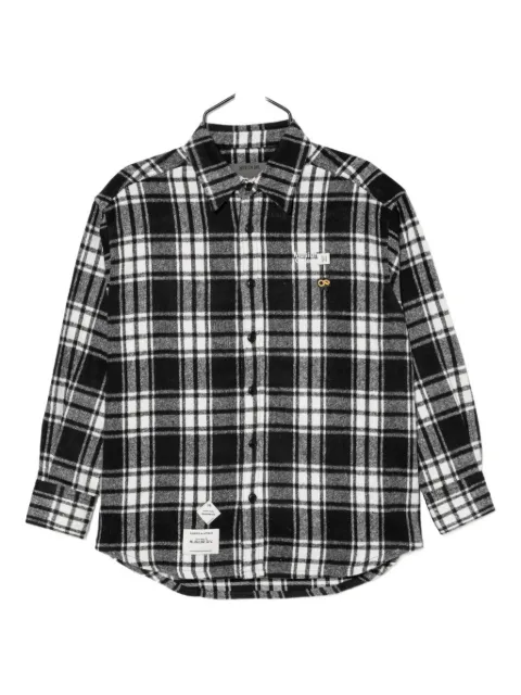 Musium Div. patchwork plaid shirt