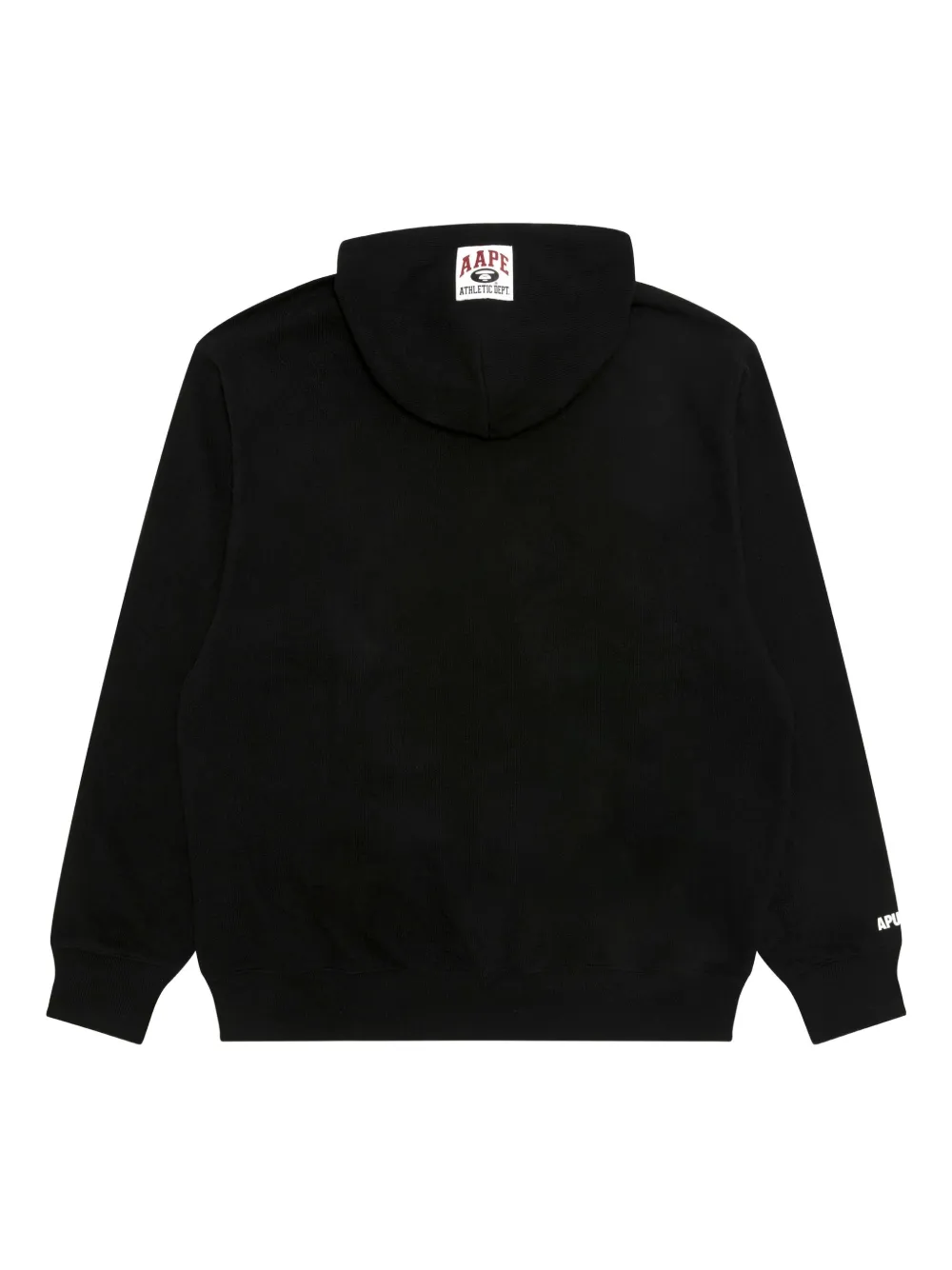 Aape By A Bathing Ape Appliqué Zip-up Hoodie In Black