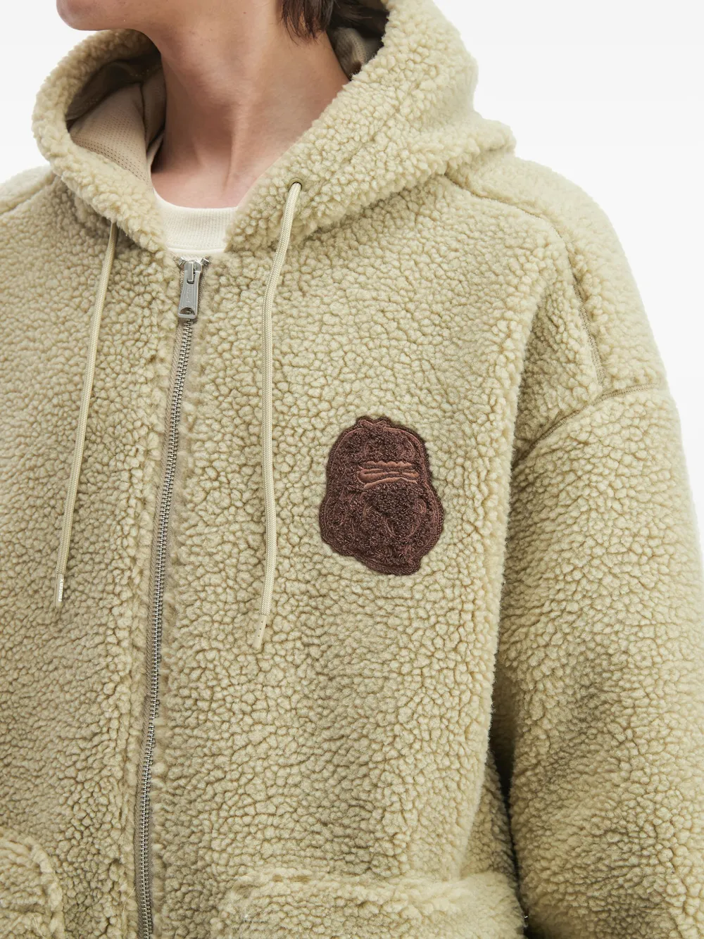 Fingercroxx Fleece Jacket In Neutral