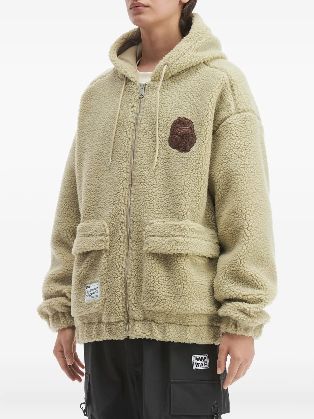 Fingercroxx Fleece Jacket In Neutral