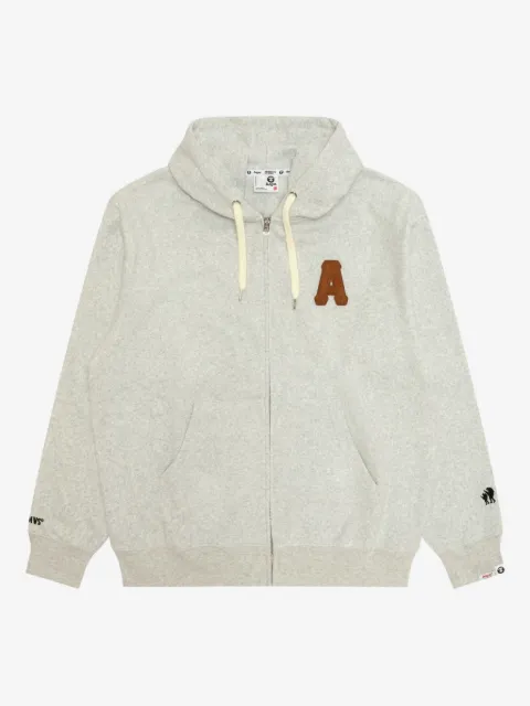 AAPE BY *A BATHING APE® hoodie con cierre y aplique de parche