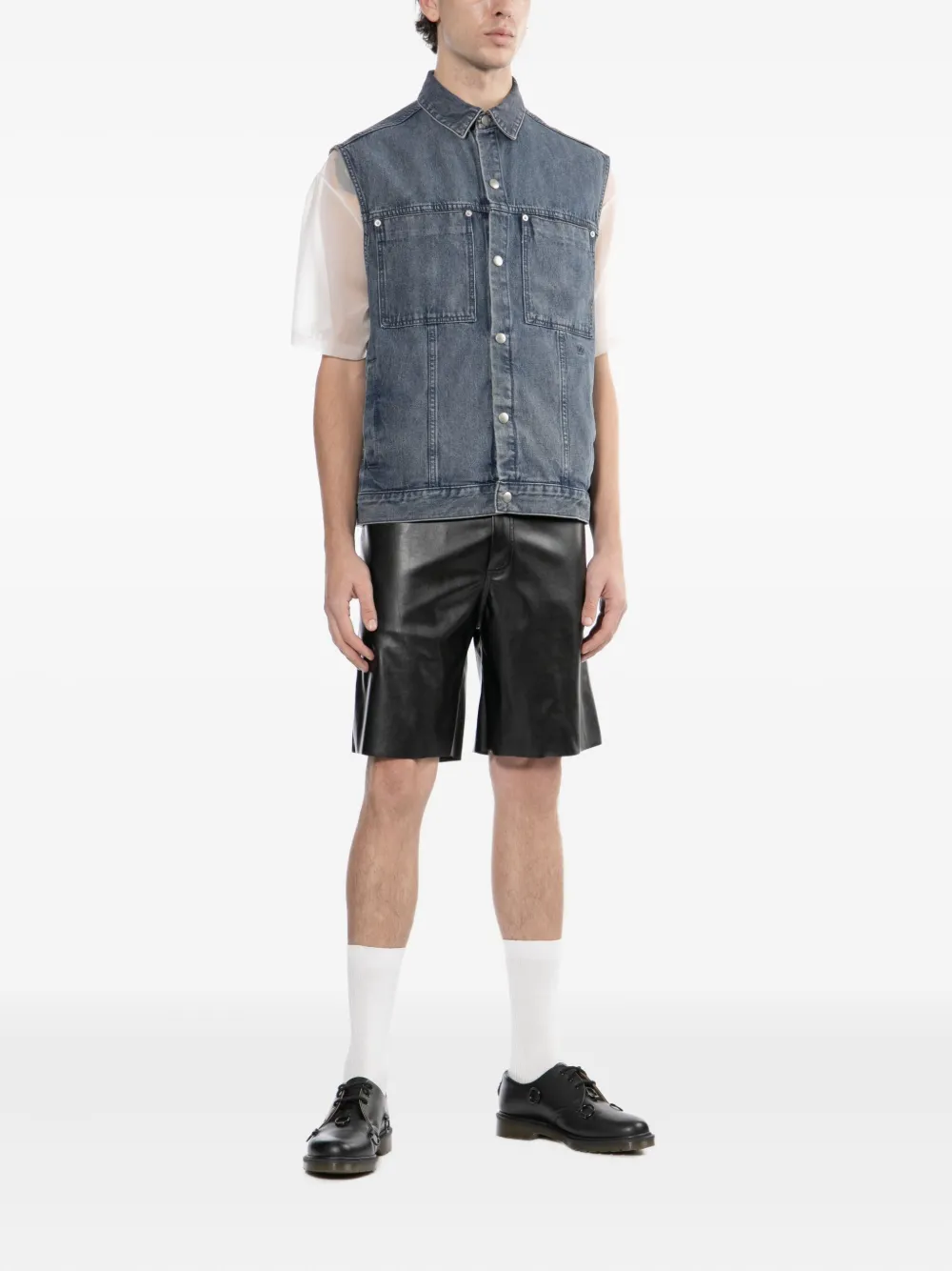 izzue logo-embroidered denim jacket | Denim Jackets | Image 2