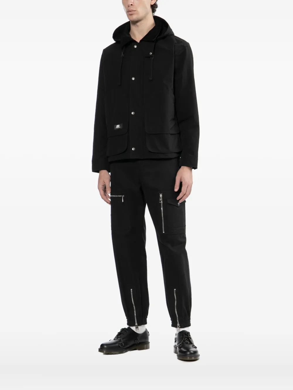 Chocoolate Logo-patch Jacket In Black