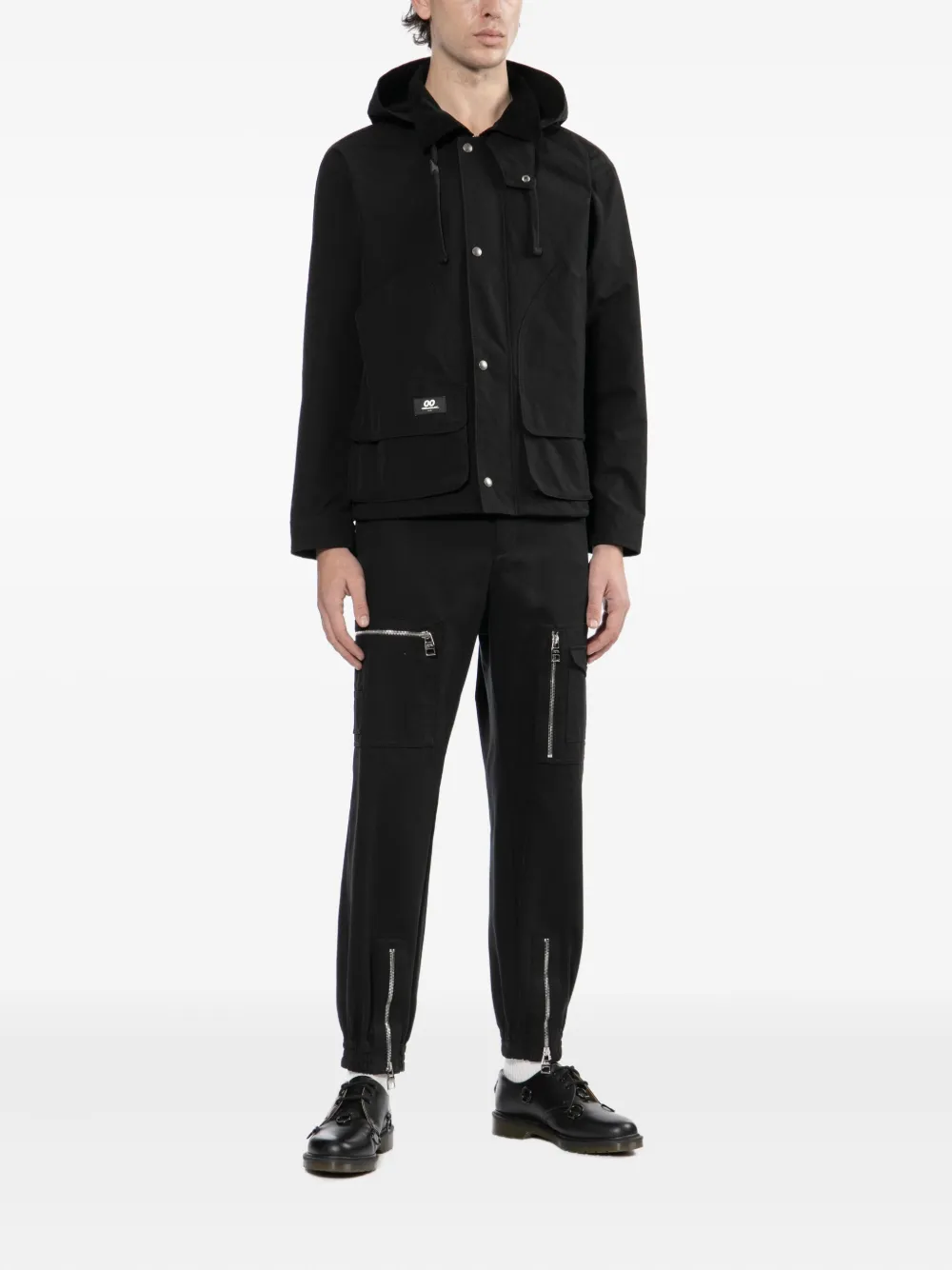 Chocoolate Logo-patch Jacket In Black