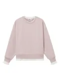 b+ab double-layered crew-neck sweatshirt - Pink