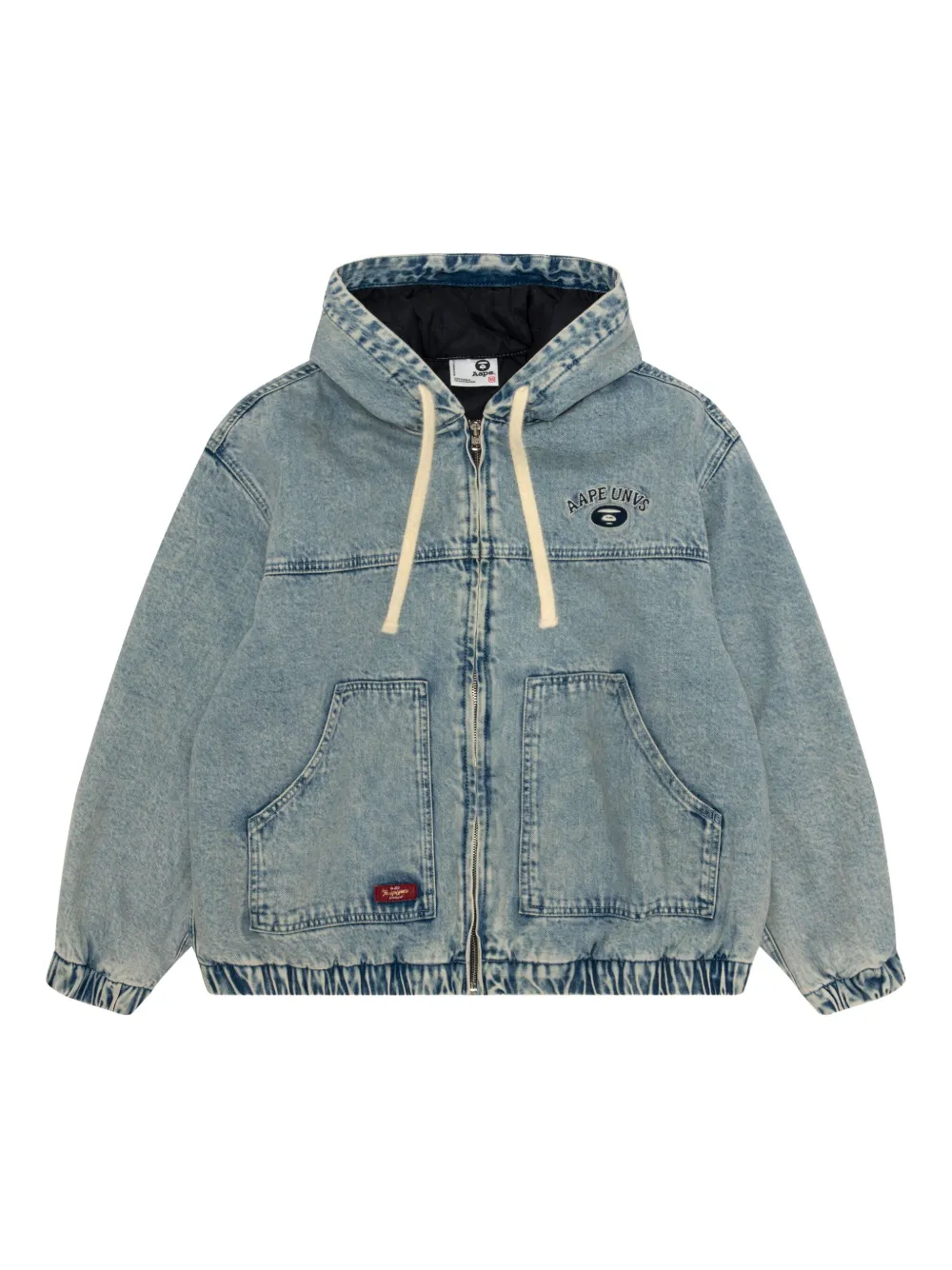 AAPE BY *A BATHING APE® フーデッド デニムジャケット - ブルー AAPE BY *A BATHING APE® フーデッド デニムジャケット - ブルー