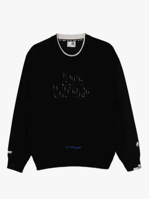 AAPE BY *A BATHING APE® sudadera con logo en relieve