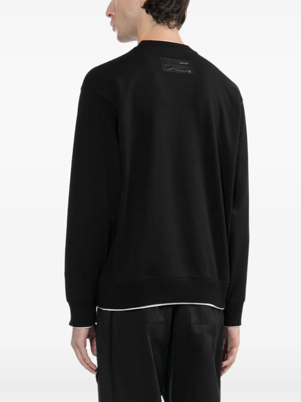 AAPE BY *A BATHING APE Sweater met logo-reliëf Zwart