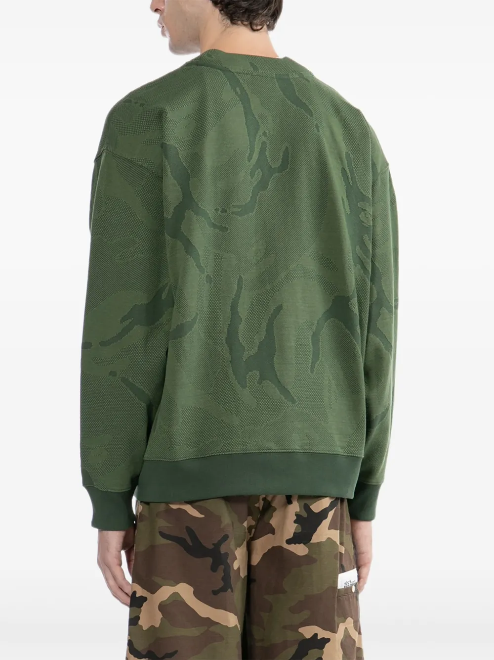 AAPE BY *A BATHING APE Sweater met camouflageprint Groen