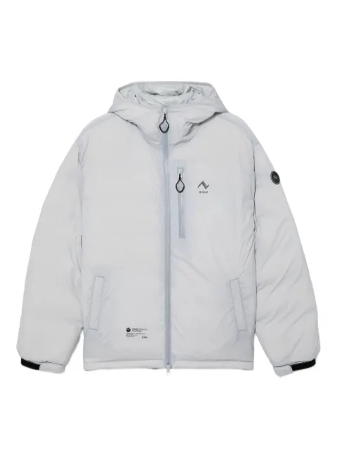 izzue logo-print padded jacket