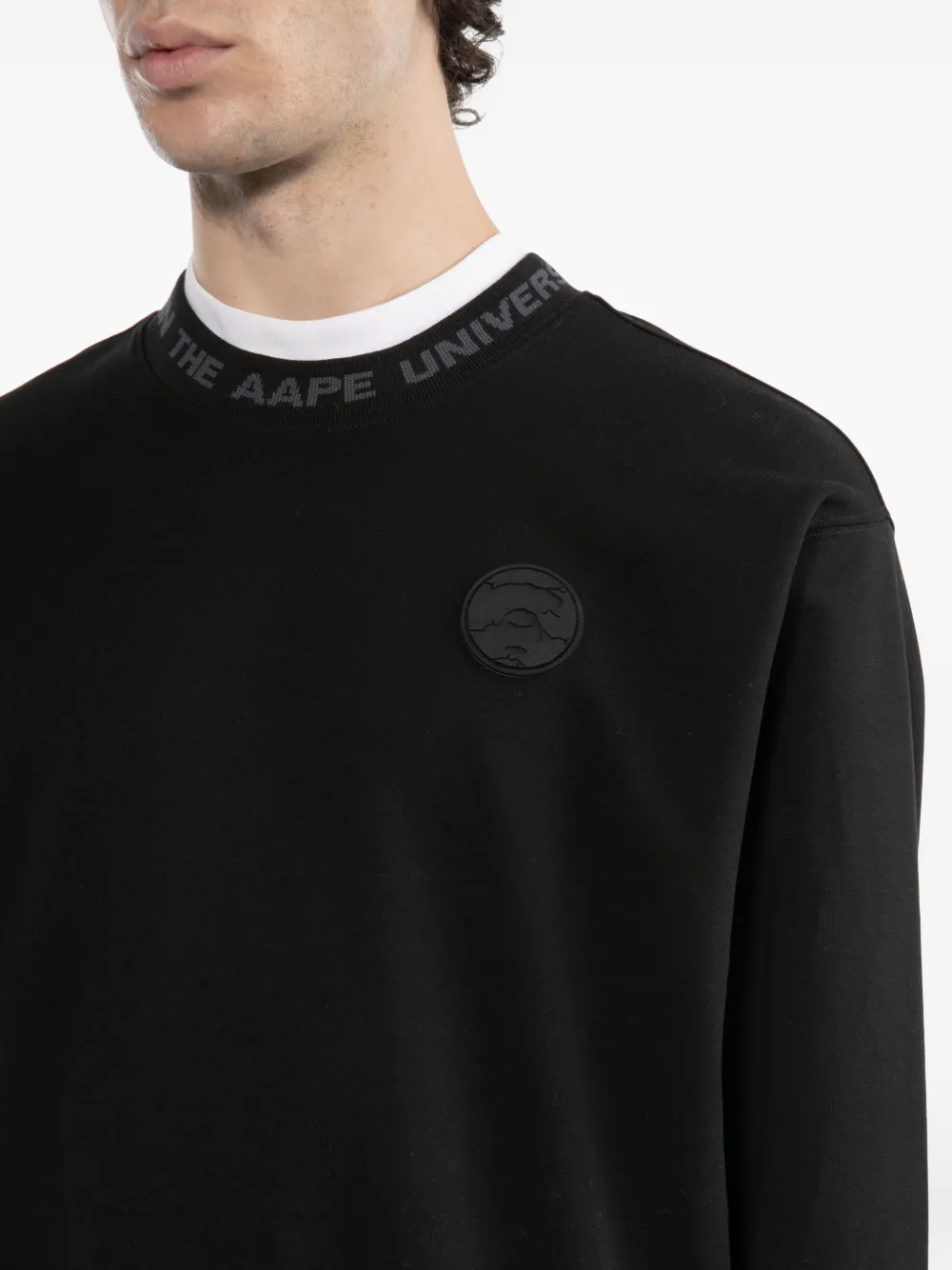 Aape By A Bathing Ape Logo Sweatshirt In Black