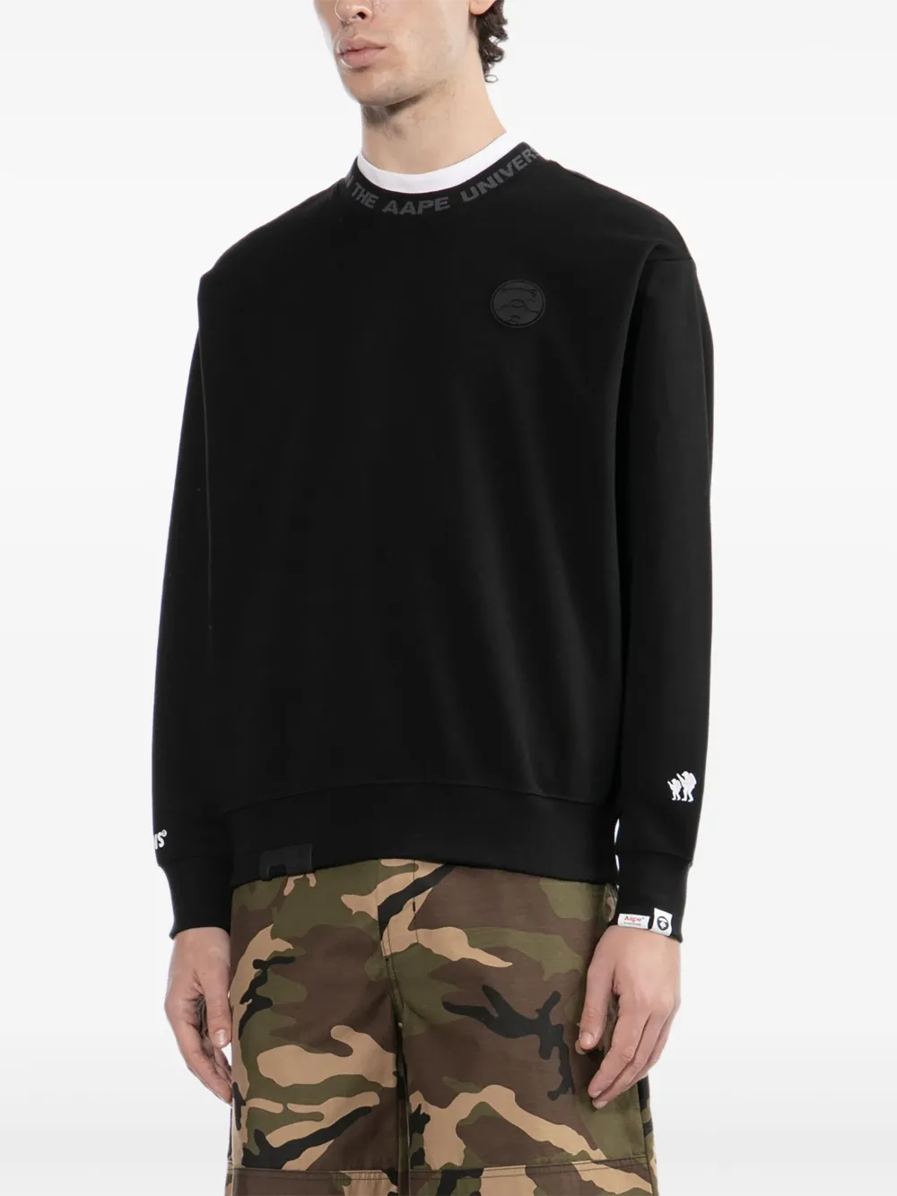 Aape By A Bathing Ape Logo Sweatshirt In Black
