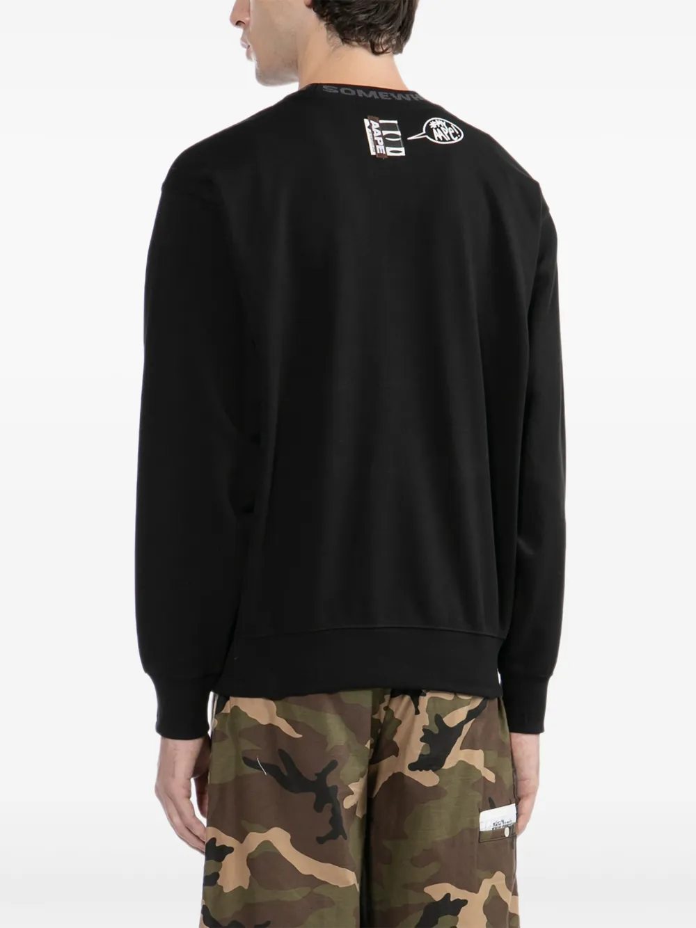 Aape By A Bathing Ape Logo Sweatshirt In Black