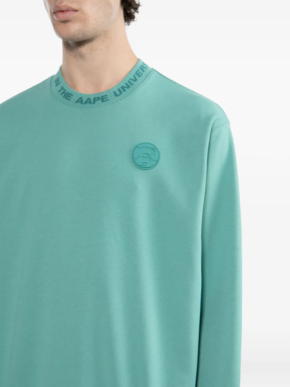 Aape By A Bathing Ape Moonface Sweatshirt In Blue